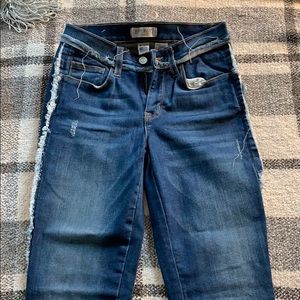 High waisted skinny jeans